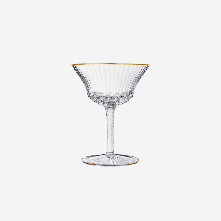 St Louis Apollo Champagne Cup Gold Rim