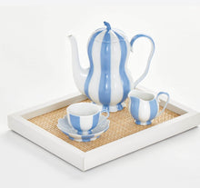 Load image into Gallery viewer, Augarten Wien 1718 Melon Mocha set in blue and white
