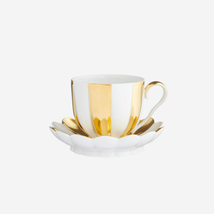 Augarten Melon Tea Cup White and Gold