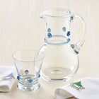 Soft Blue Rosettes Pitcher Bonadea