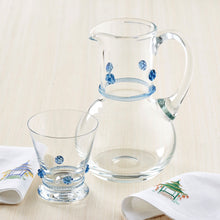 Soft Blue Rosettes Pitcher Bonadea