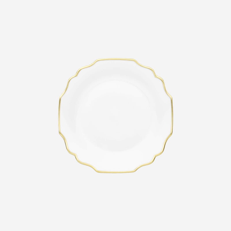 Augarten Wien 1718 Belvedere White Bread Plate -BONADEA