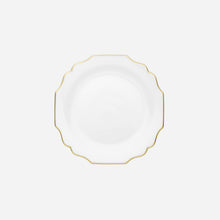 Load image into Gallery viewer, Augarten Wien 1718 - Belvedere White &amp; Gold Charger Plate - BONADEA

