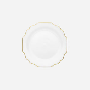 Augarten Wien 1718 - Belvedere White & Gold Charger Plate - BONADEA