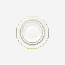 Load image into Gallery viewer, Augarten Wien 1718 - Belvedere White &amp; Gold Charger Plate - BONADEA
