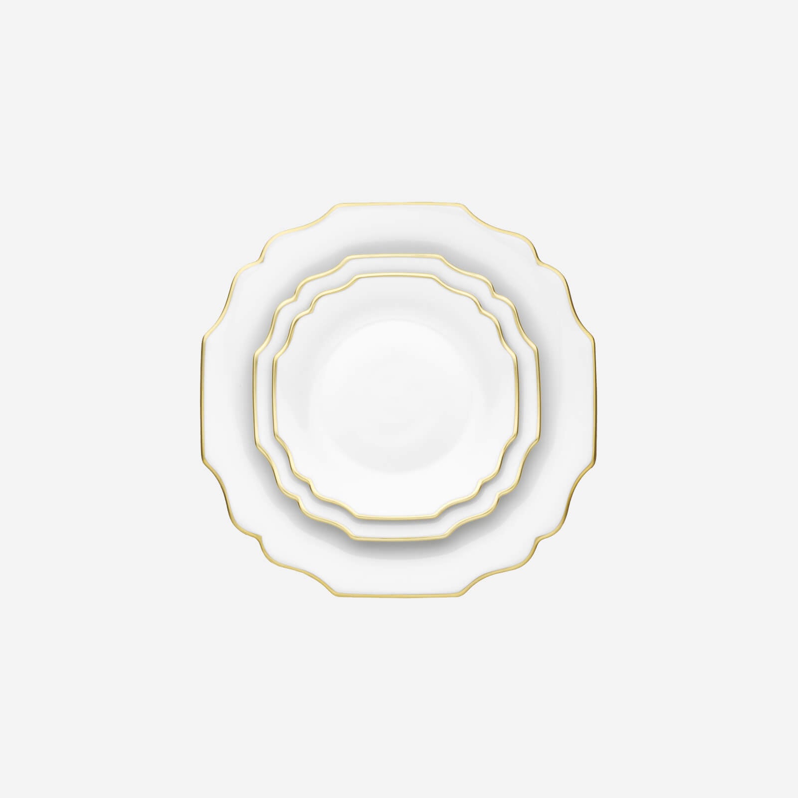 Augarten Wien 1718 - Augarten Belvedere White & Gold Dessert Plate – Bonadea