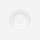 Augarten Wien 1718 - Belvedere White & Gold Soup Plate - BONADEA