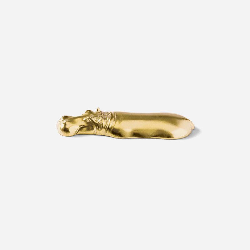 SIEGER by FUERSTENBERG Nile & Co Gold Hippo Knife Rest