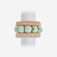 Load image into Gallery viewer, Berry Set of 4 Napkin Rings Aqua bonadea
