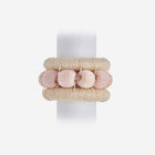 Berry Set of 4 Napkin Rings Blush bonadea