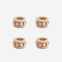 Load image into Gallery viewer, Berry Set of 4 Napkin Rings Blush bonadea
