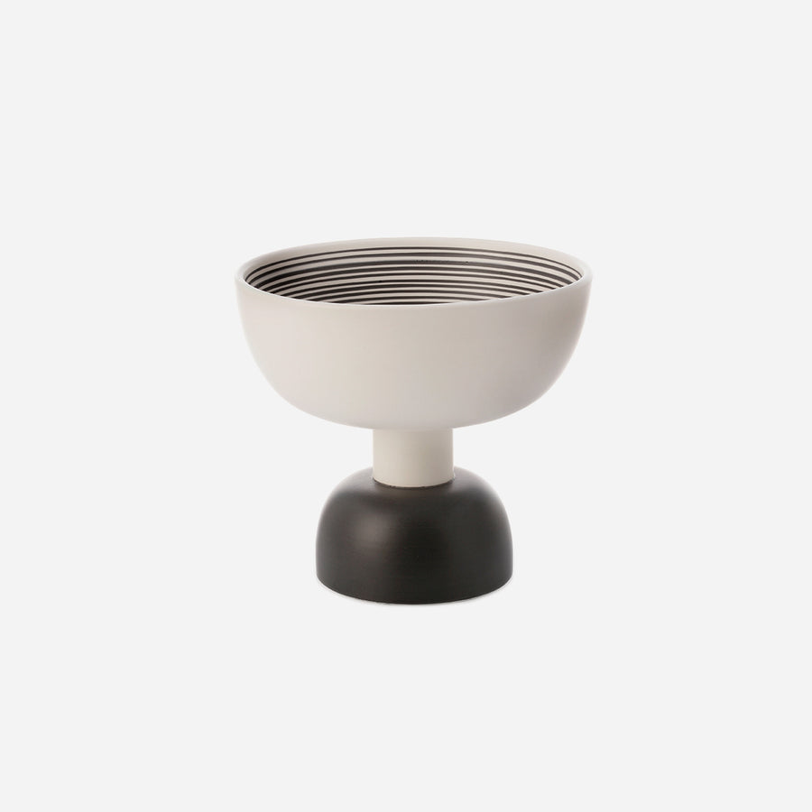 Bitossi Ceramiche B&W Tall Raised Bowl