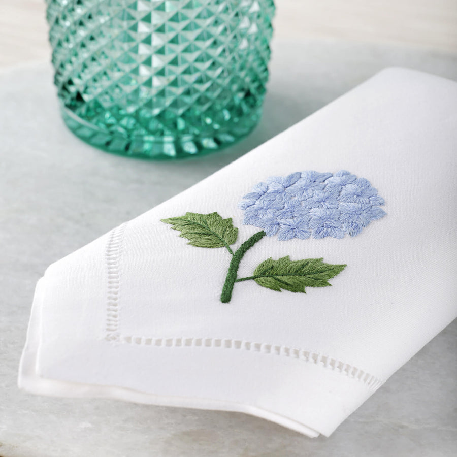 Sibona Blue Hydrangea Dinner Napkin