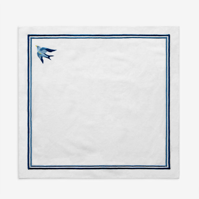 Blue Bird Napkin Bonadea Peter Reed