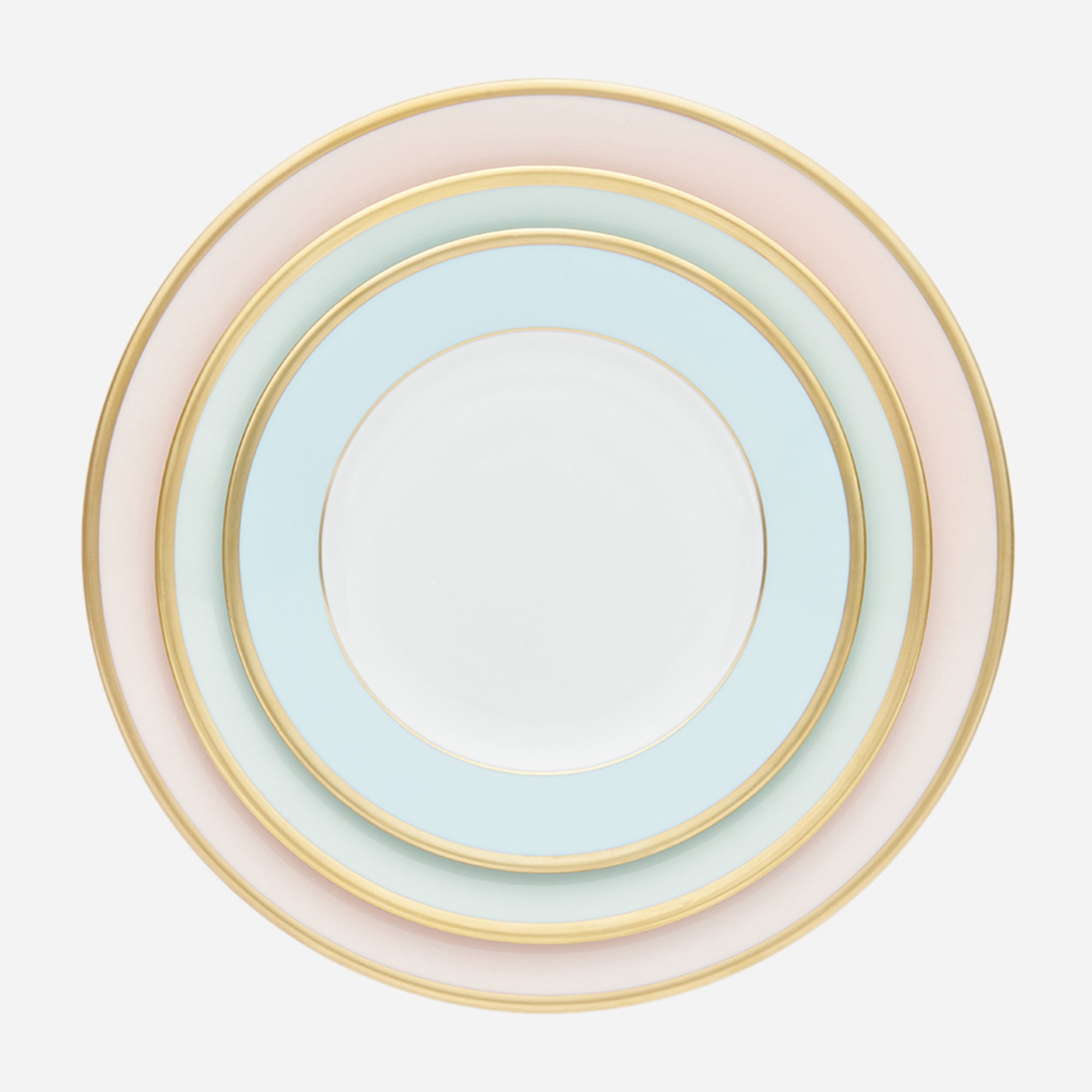 sous le soleil opal side plate with gold rim bonadea