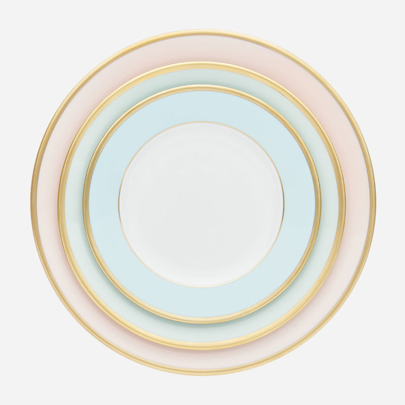 sous le soleil opal side plate with gold rim bonadea