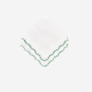 Bonadea - Willow Green - Set of Four Dinner Napkins