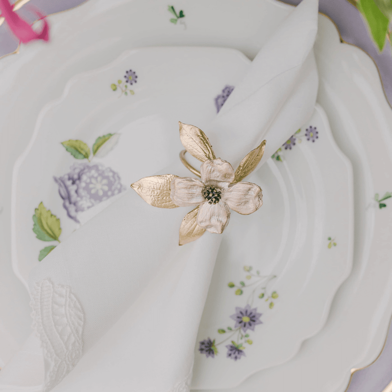 Dogwood Napkin Ring - Set of 4