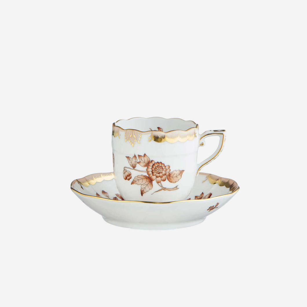 Fortuna Espresso Cup & Saucer Antique Brown