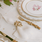 Bonadea Gingko Lead Napkin Ring