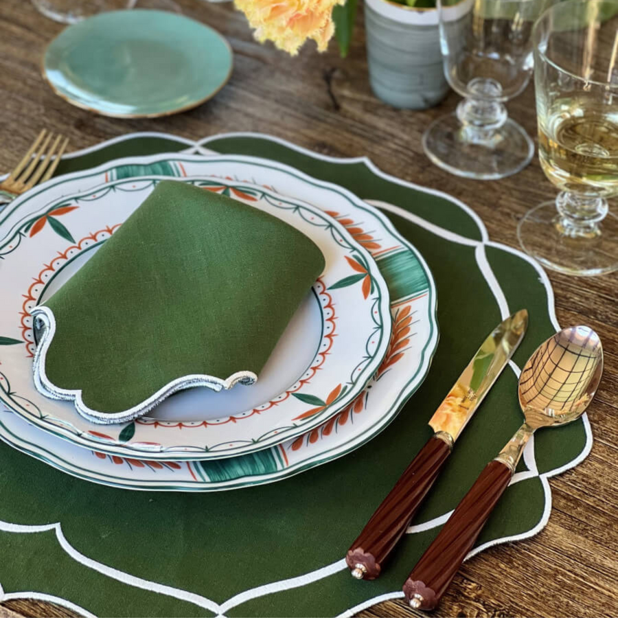 Los Encajeros Alhambra Placemat Green - Set of 4