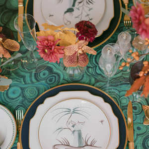Bonadea Malachite Tablecloth