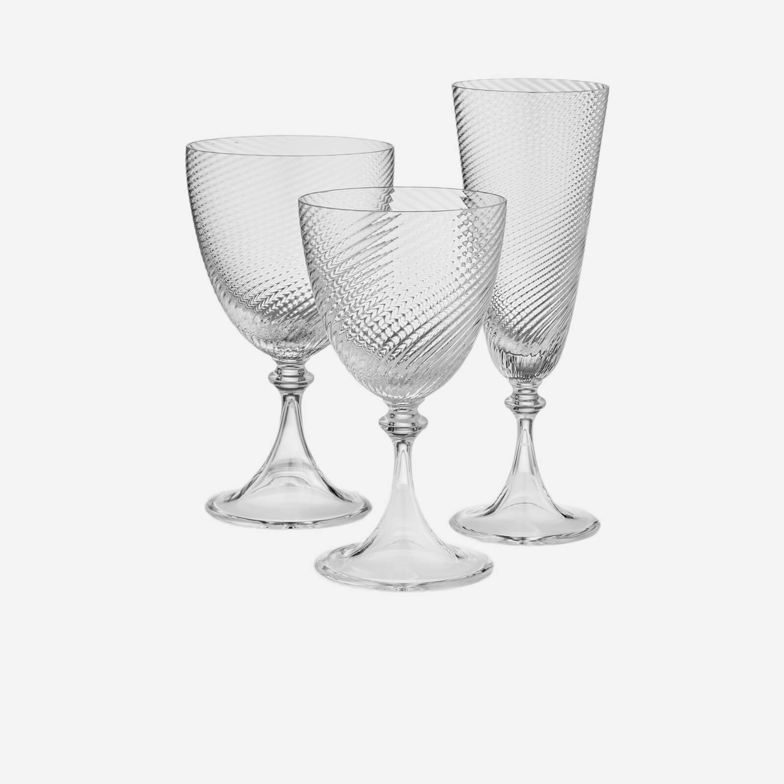 Torse White Wine Glass | Nason Moretti | Bonadea | Murano Glass
