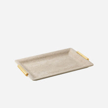 Load image into Gallery viewer, Aerin Bonadea Shagreen Vanity Tray Wheat
