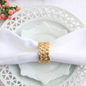 L'Objet Braid Napkin Rings -BONADEA