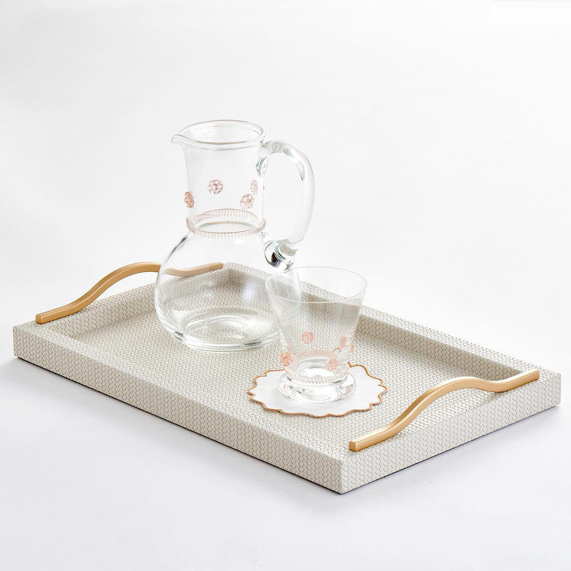 Soft Pink Rosettes Pitcher