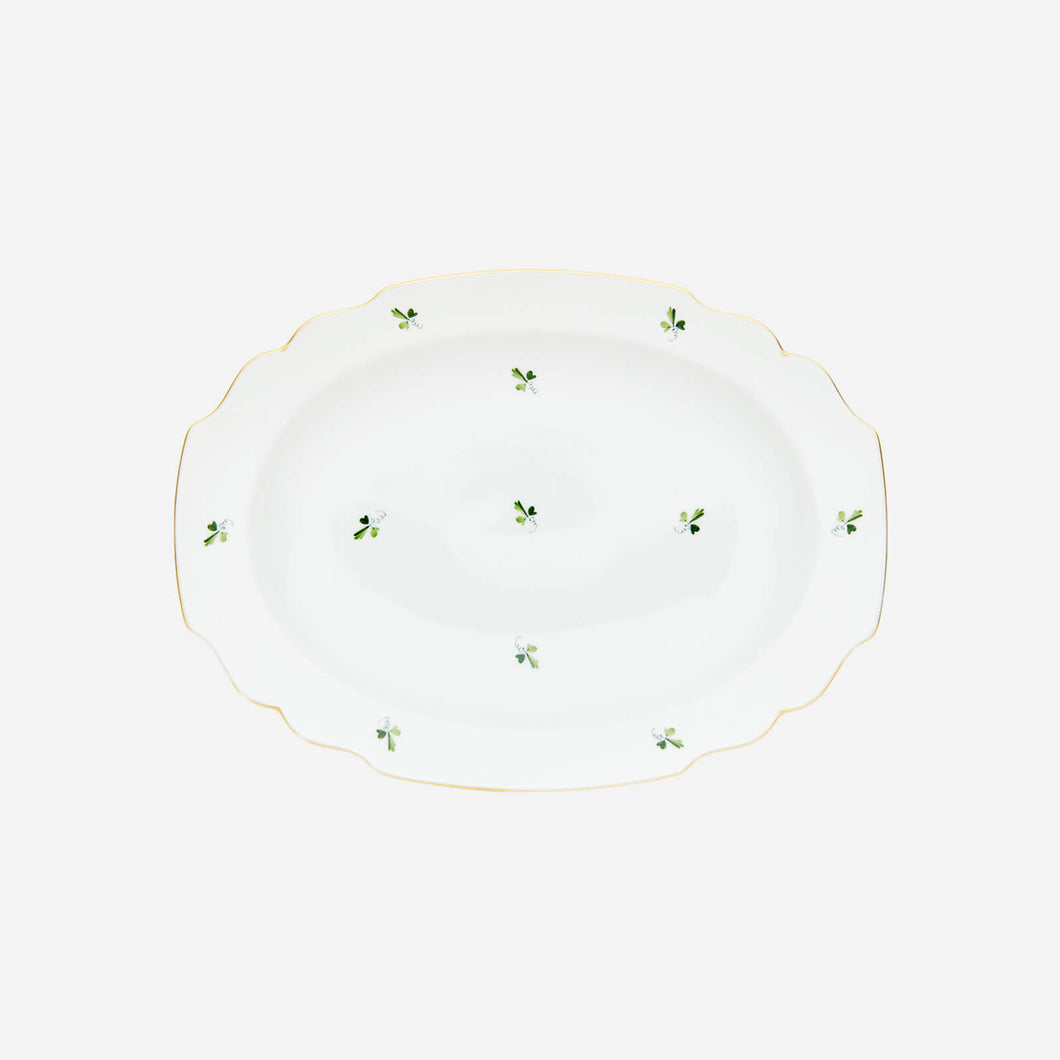 Bonadea Augarten Grape Leaves Oval Platter