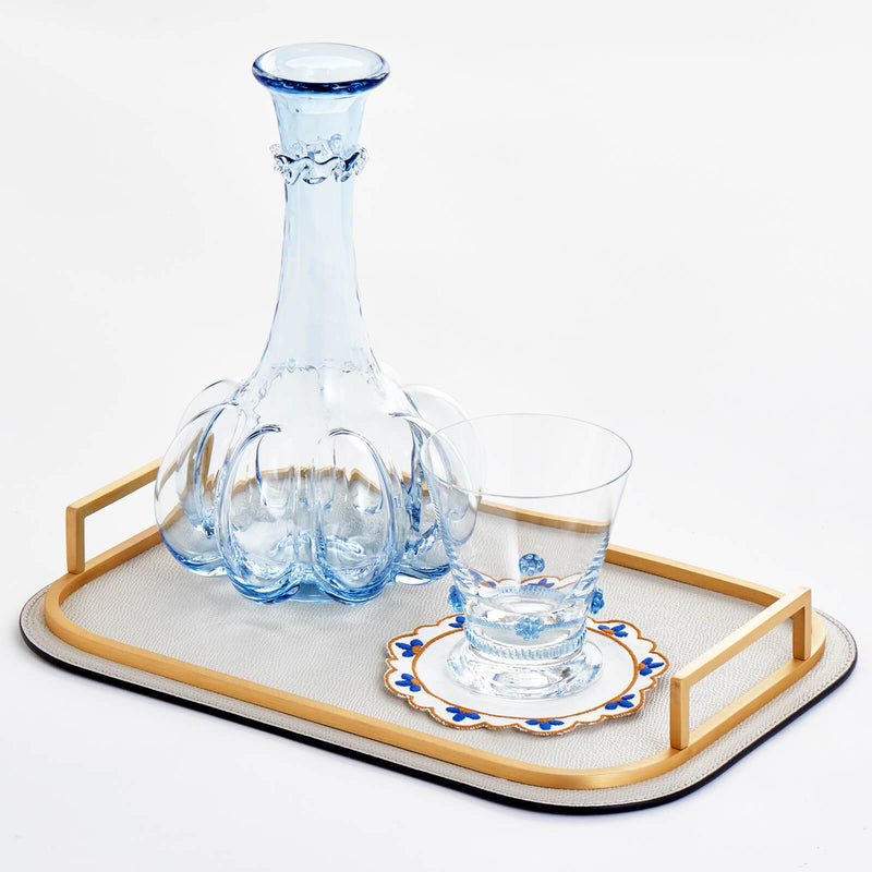 Soft Blue Rosettes Tumbler