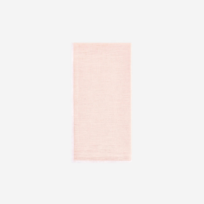 Border Napkin White on Pink