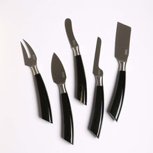 Load image into Gallery viewer, Set of Five Buffalo Horn Cheese Knives
