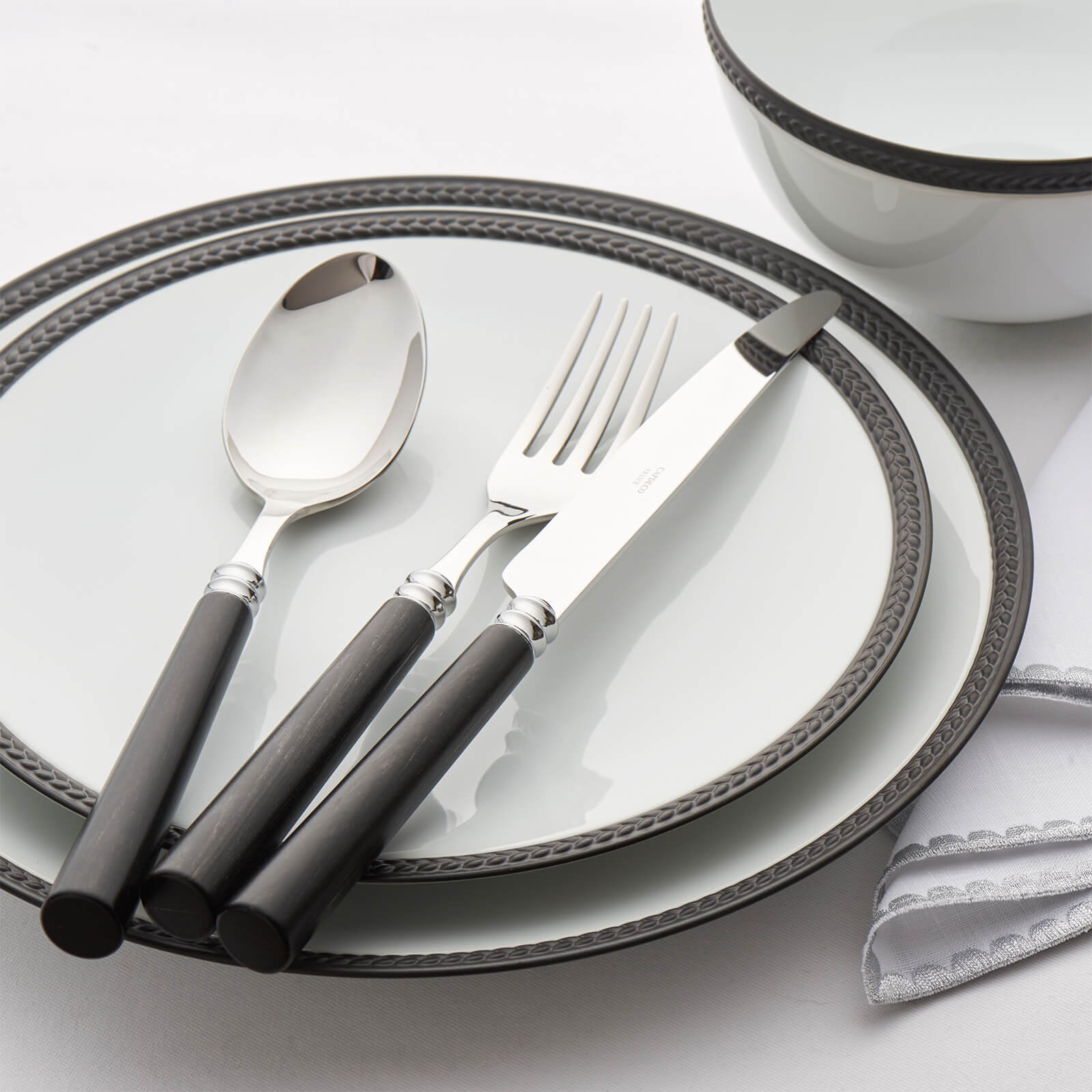 L'Objet - Soie Tressée Black Cereal Bowl