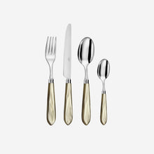 Load image into Gallery viewer, CAPDECO Omega 4-Piece Cutlery Set in Horn - BONADEA
