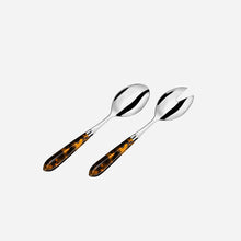 Load image into Gallery viewer, CAPDECO Omega Tortoiseshell 2-Piece Serving Set
