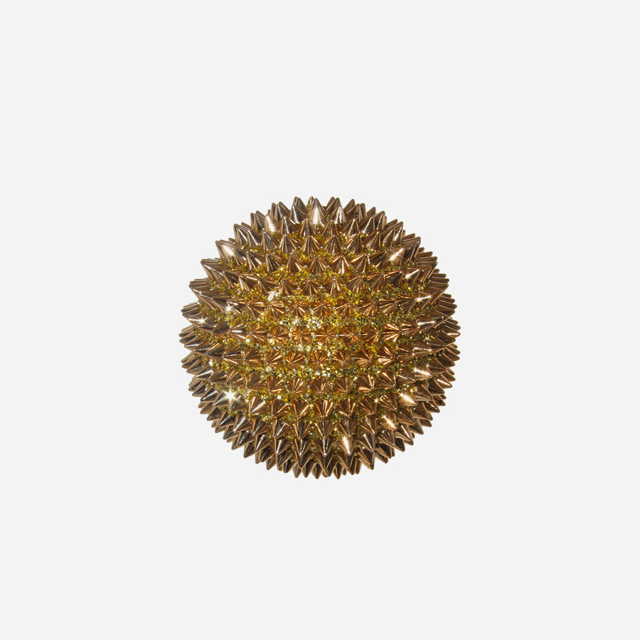 Bonadea Spike Gold Baubles - Set of 2