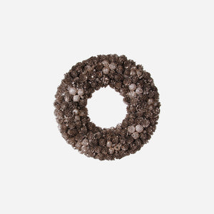 Cone and Nut Christmas Wreath - BONADEA