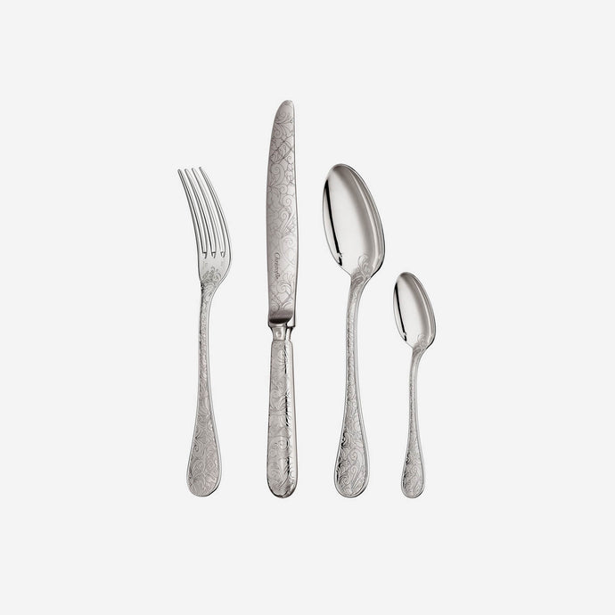 Christofle Jardin d'Eden Cutlery | 4 Piece Silver Plated Cutlery Set