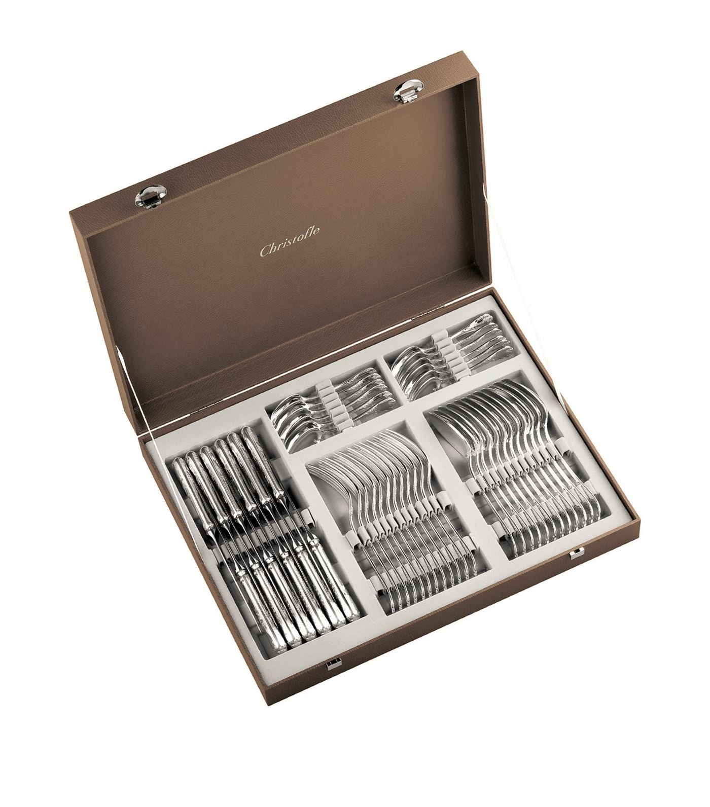 Bonadea | Christofle | Jardin d'Eden 4-Piece Silver-Plated Cutlery Set