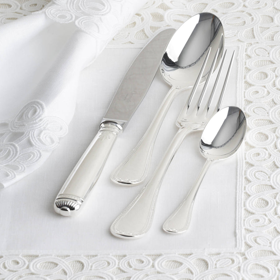 Christofle Malmaison 4-Piece Silver Plated Cutlery Set