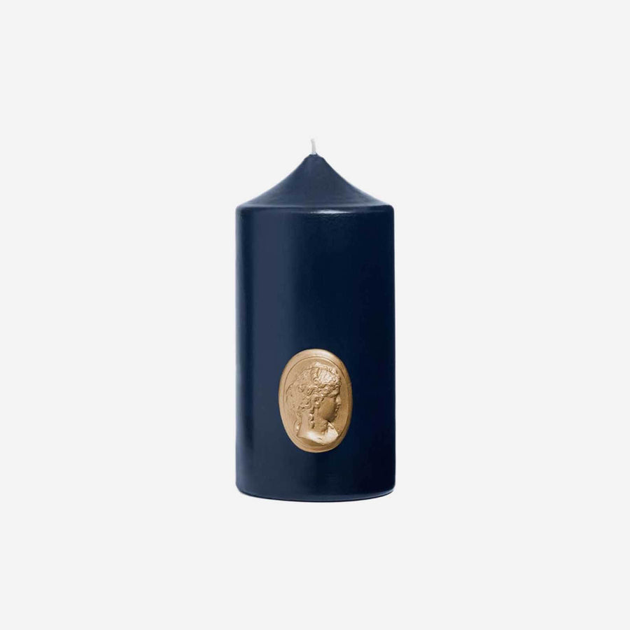 Cire Trudon Cameo Pillar Candle Navy