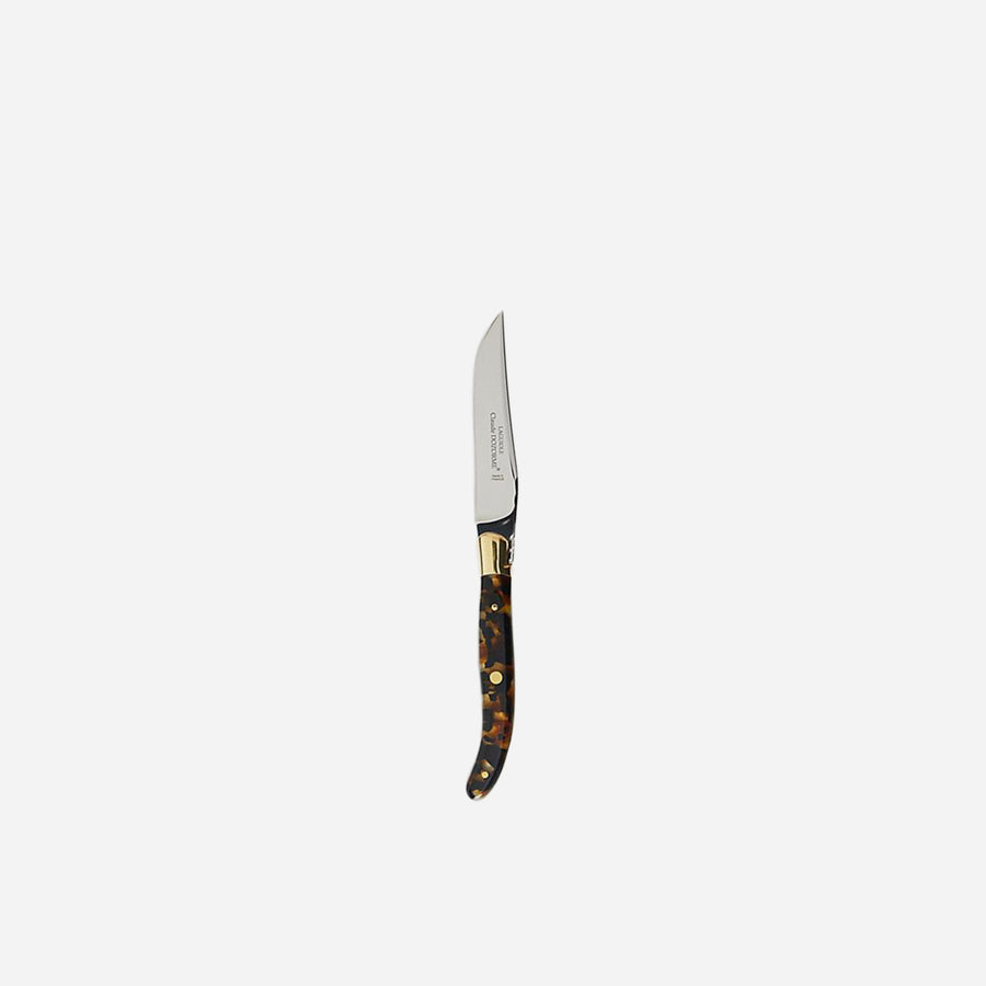 Bonadea Set of Six Laguiole Steak Knives Ecaille