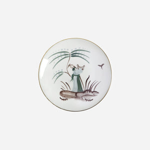 Marie Daage - Divertimente Set of Four Hand-painted Dessert Plates