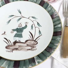 Load image into Gallery viewer, Marie Daage - Divertimente Set of Four Hand-painted Dessert Plates
