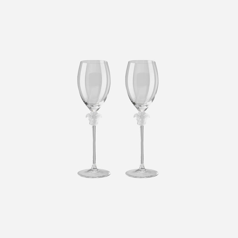 Medusa Lumiere Pair of White Wine Glasses