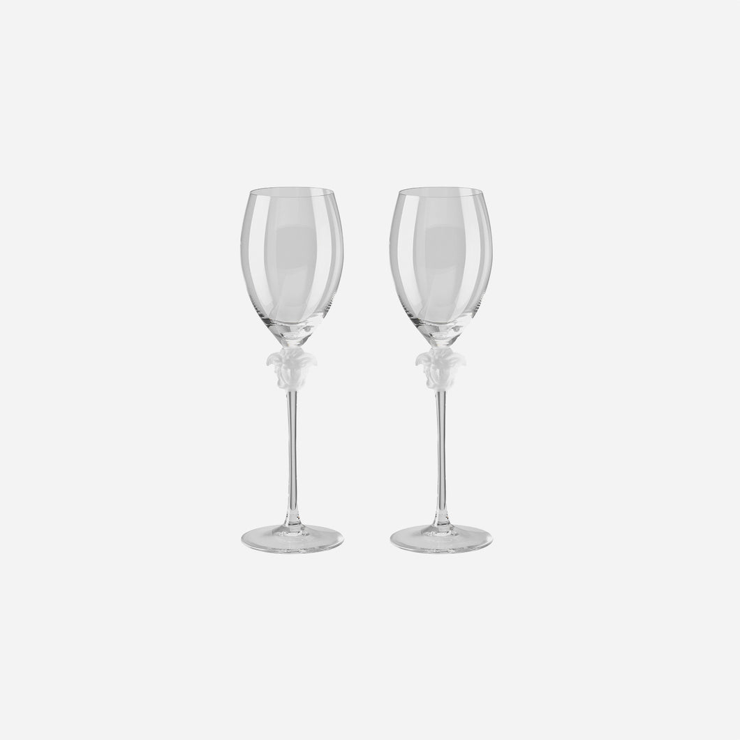 Medusa Lumiere Pair of White Wine Glasses
