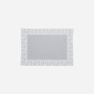 Florence White Lace Trim Placemat