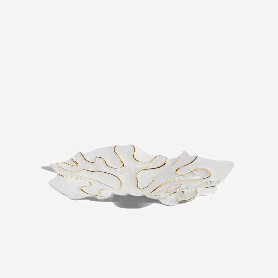 Fos Ceramiche Fossilia Gold Centerpiece